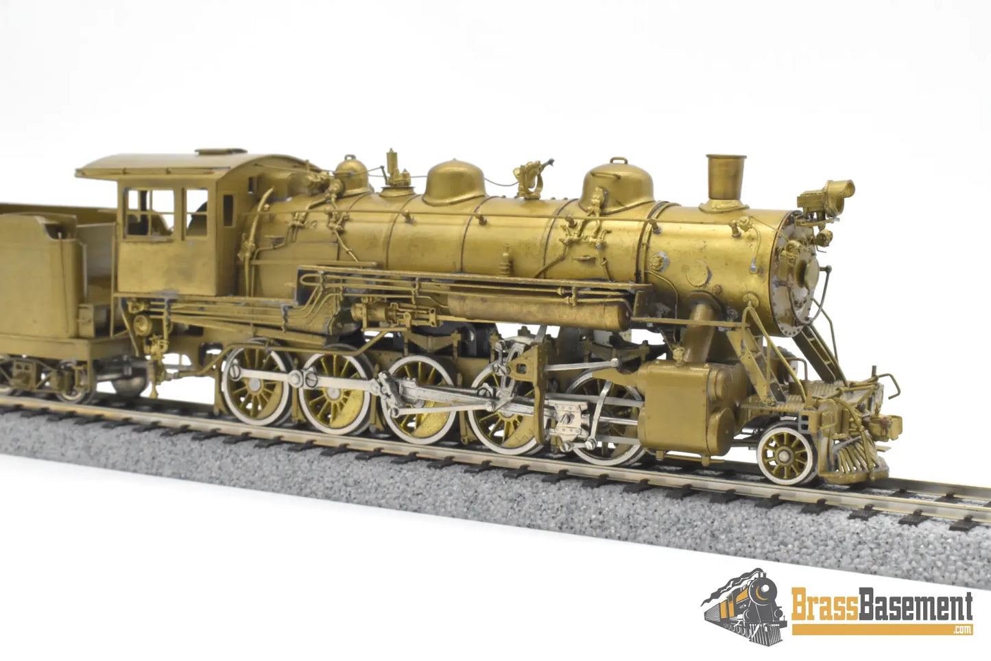 HO Brass - Empire Midland Great Western/Strasburg Railroad 2-10-0 #90 - Unpainted Steam