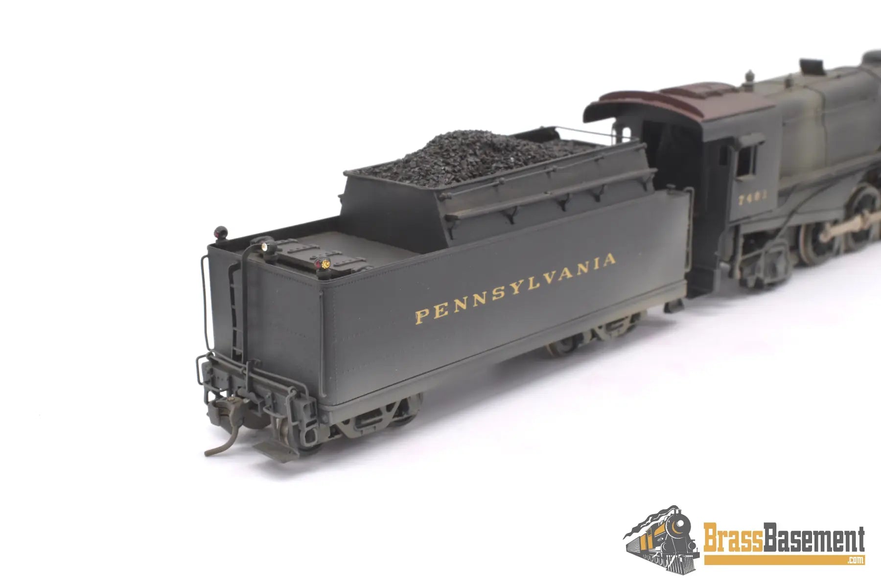Ho Brass - Gem Sh - 109 Pennsylvania Prr N1S 2 - 10 - 2 #7481 Custom Painted Nice Steam