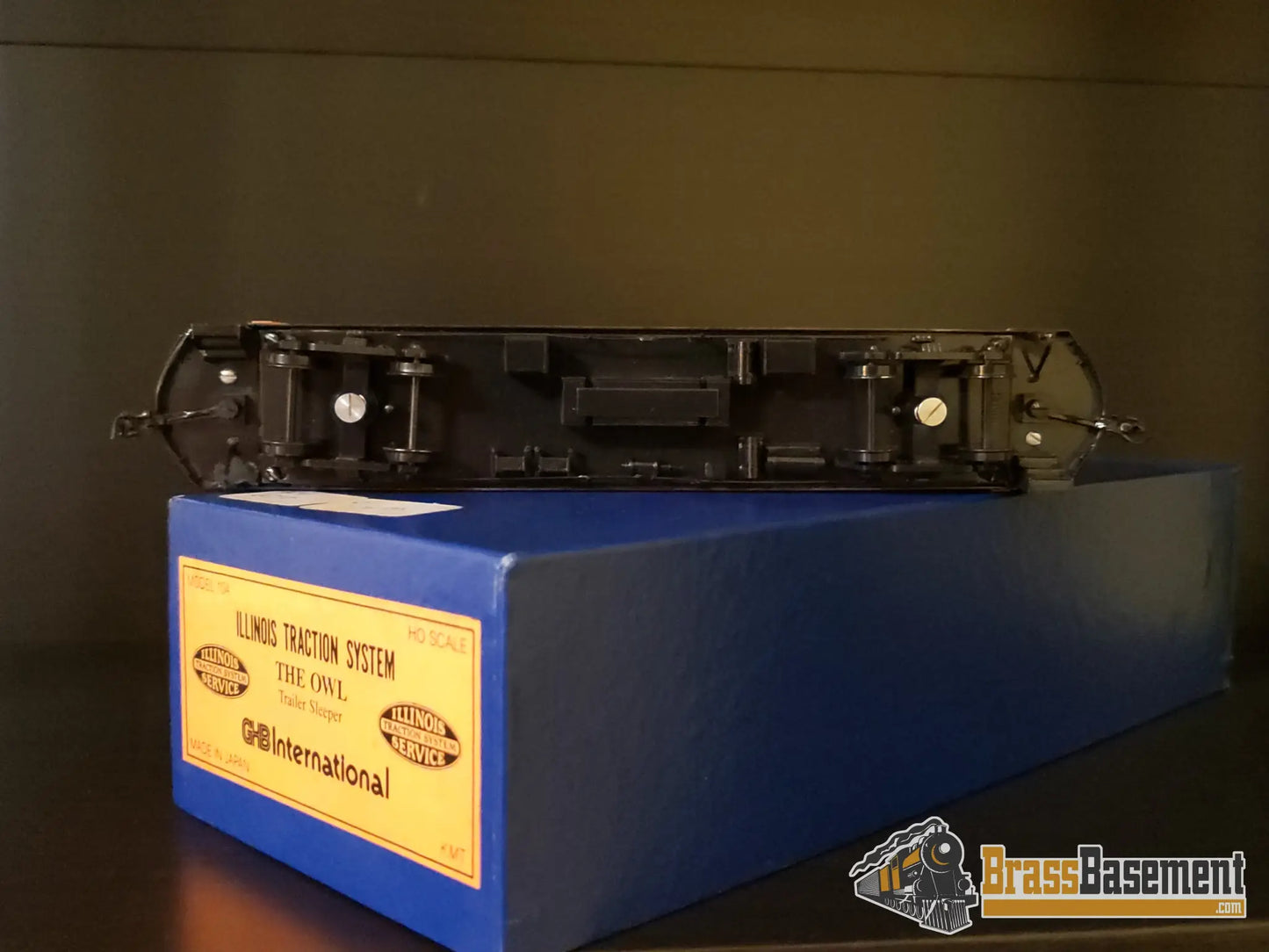 Budget Brass - HO GHB Illinois Traction ’The Owl’ Trailer Sleeper ’Springfield’ - Painted