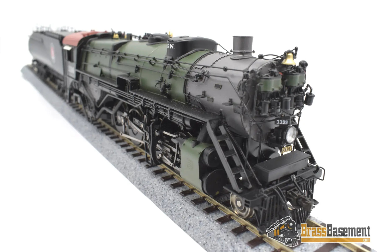 Ho Brass - Gpm 3399.2 Glacier Park Models Great Northern Gn O - 8 2 - 8 - 2 #3399 Green Boiler Mint