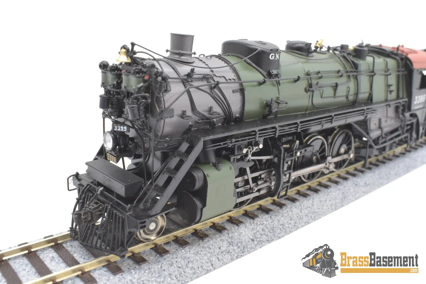 Ho Brass - Gpm 3399.2 Glacier Park Models Great Northern Gn O - 8 2 - 8 - 2 #3399 Green Boiler Mint