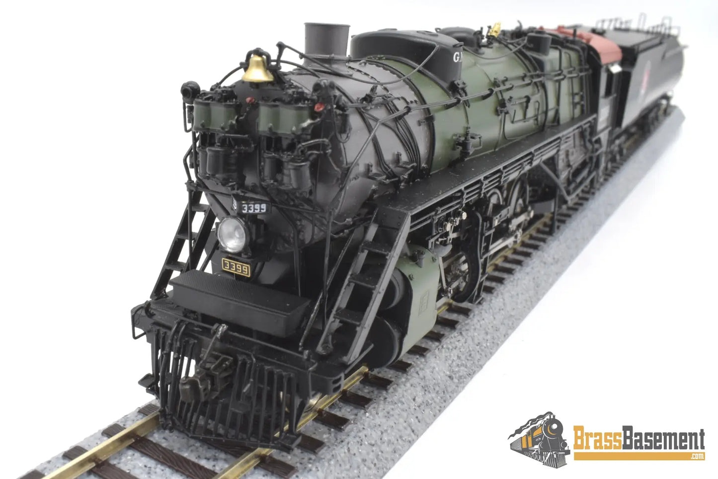 Ho Brass - Gpm 3399.2 Glacier Park Models Great Northern Gn O - 8 2 - 8 - 2 #3399 Green Boiler Mint