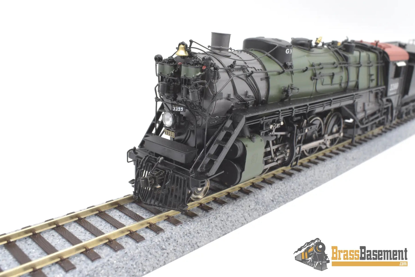 Ho Brass - Gpm 3399.2 Glacier Park Models Great Northern Gn O - 8 2 - 8 - 2 #3399 Green Boiler Mint