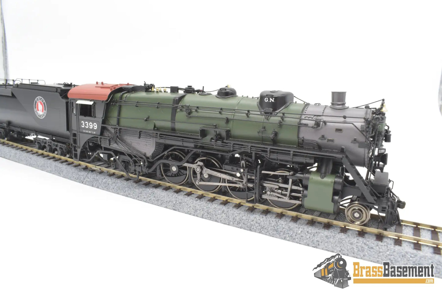 Ho Brass - Gpm 3399.2 Glacier Park Models Great Northern Gn O - 8 2 - 8 - 2 #3399 Green Boiler Mint