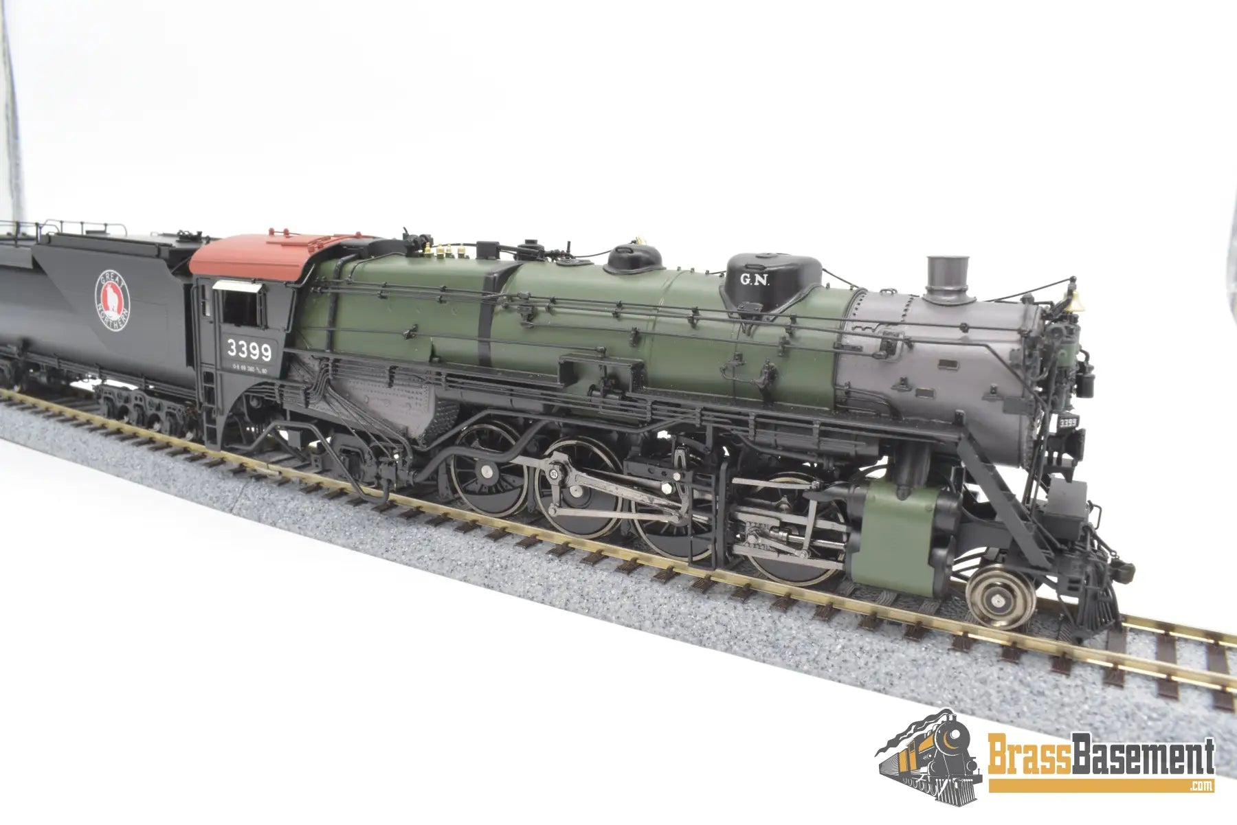 Ho Brass - Gpm 3399.2 Glacier Park Models Great Northern Gn O - 8 2 - 8 - 2 #3399 Green Boiler Mint