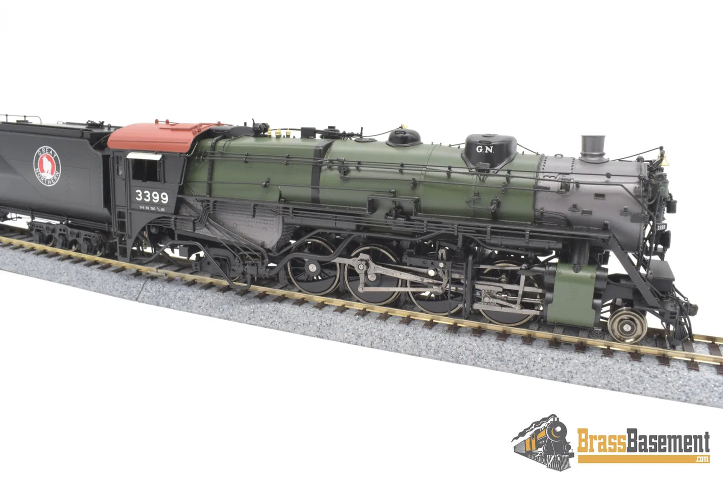 Ho Brass - Gpm 3399.2 Glacier Park Models Great Northern Gn O - 8 2 - 8 - 2 #3399 Green Boiler Mint