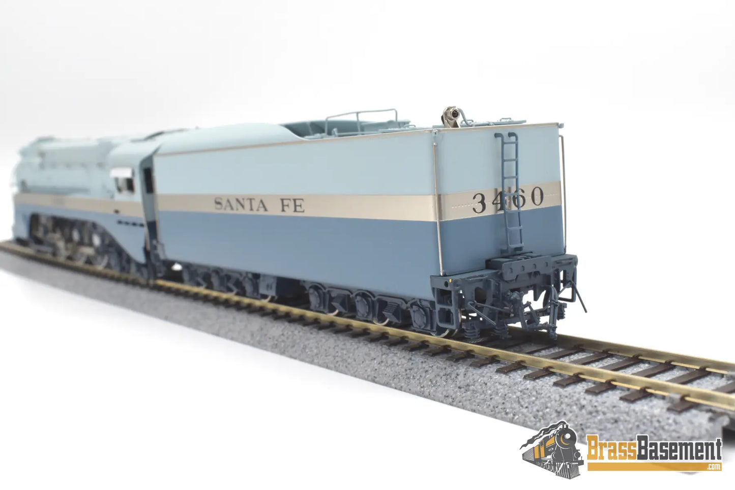 Ho Brass - Hallmark Atsf Santa Fe Blue Goose 4 - 6 - 4 #3460 Samhongsa Fp Steam