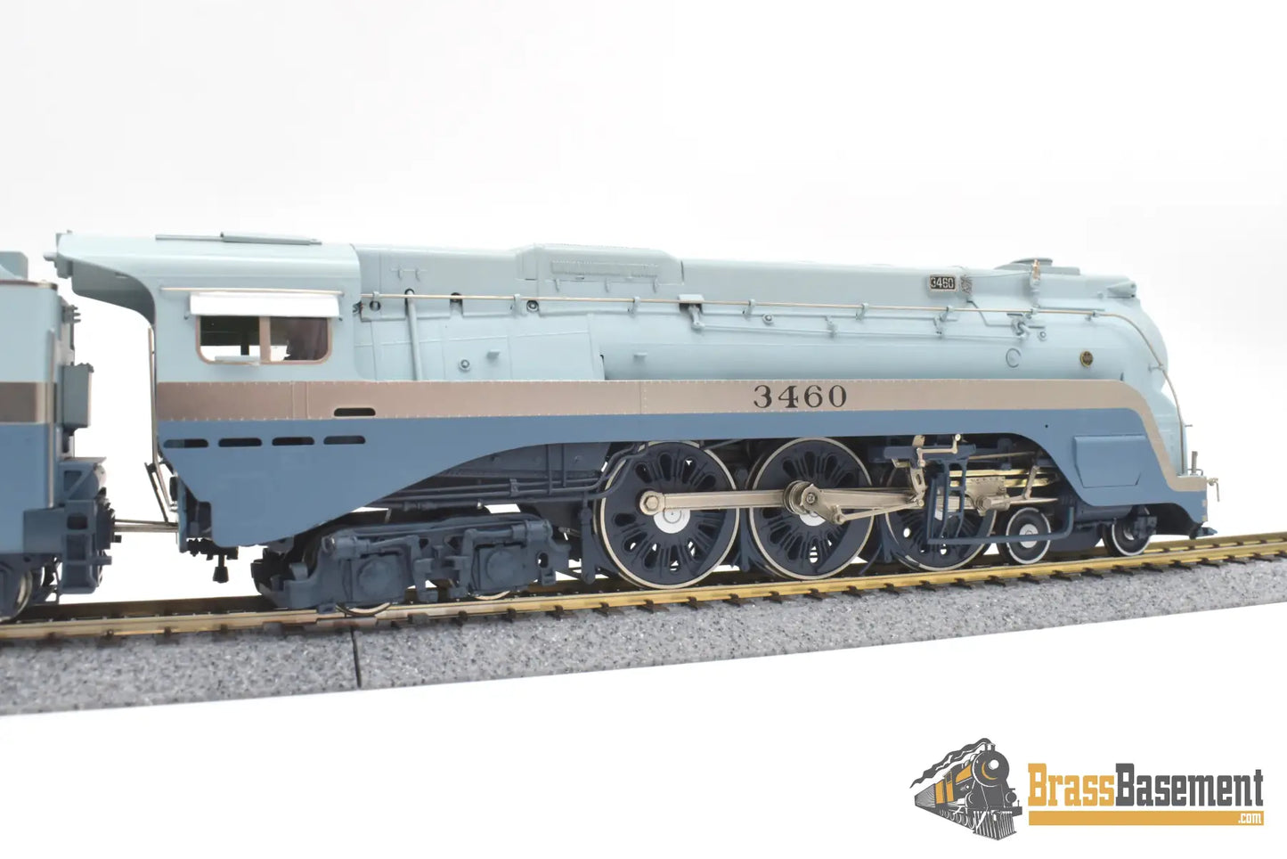 Ho Brass - Hallmark Atsf Santa Fe Blue Goose 4 - 6 - 4 #3460 Samhongsa Fp Steam