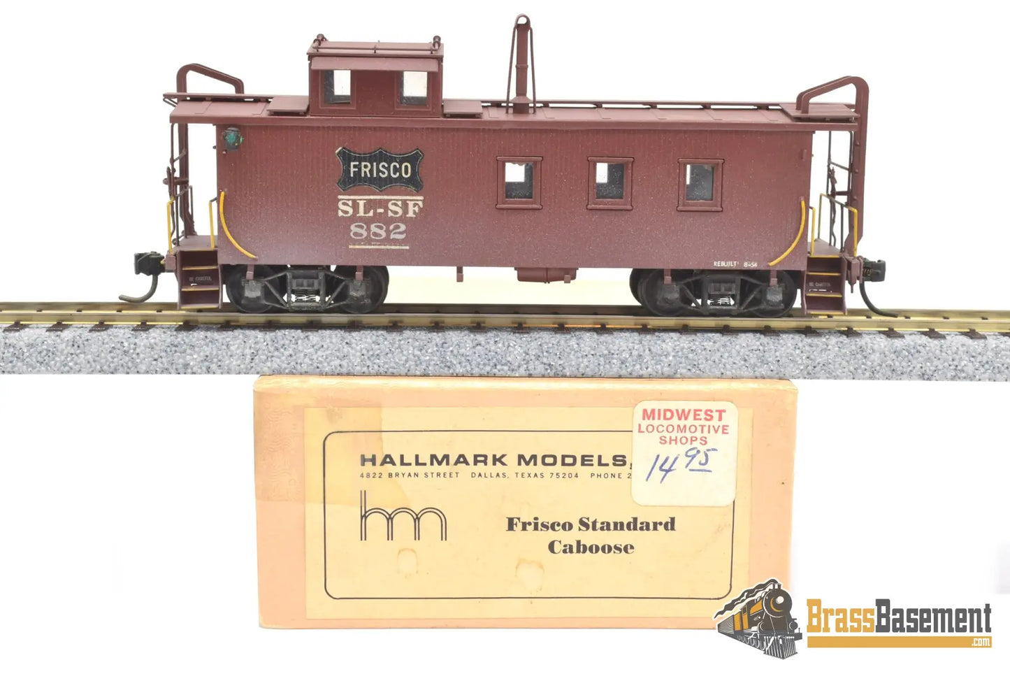 Ho Brass - Hallmark Frisco Standard Caboose #882 Custom Painted Markers
