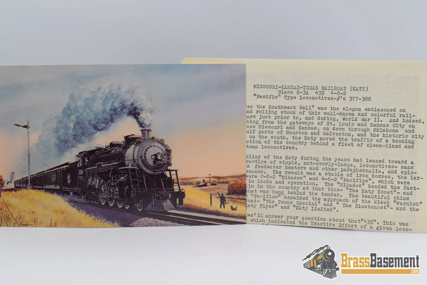 Ho Brass - Hallmark Fujiyama Missouri Kansas Texas Mkt 4 - 6 - 2 H - 3A Pacific Steam