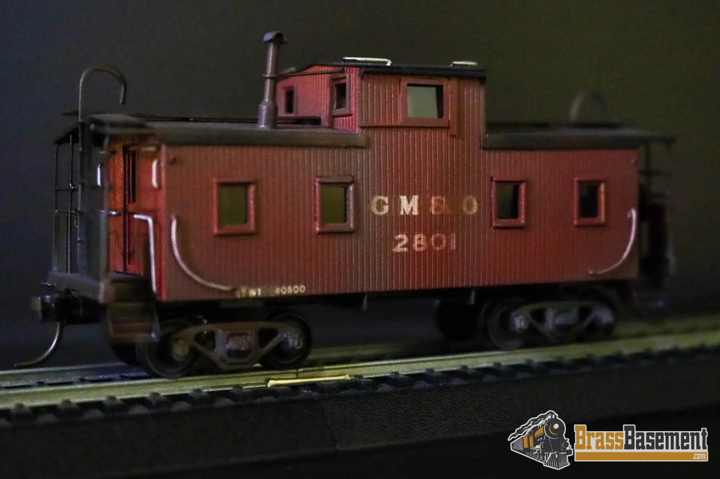HO Brass Hallmark GM&O Gulf Mobile & Ohio Wood Sheathed Caboose Painted MINT Diesel