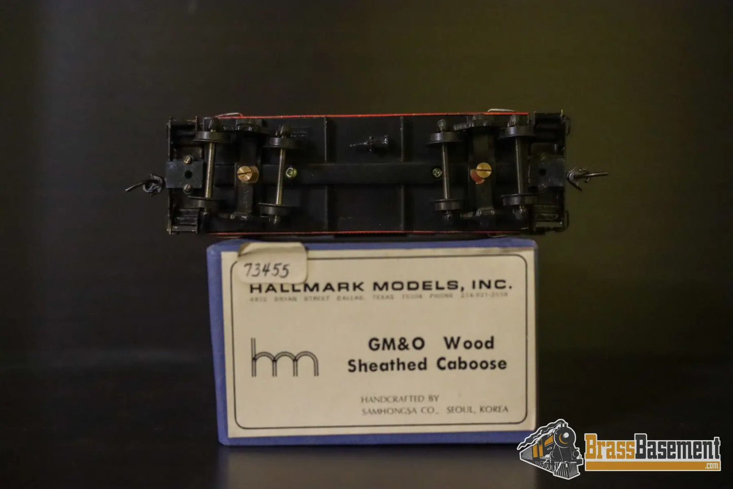 HO Brass Hallmark GM&O Gulf Mobile & Ohio Wood Sheathed Caboose Painted MINT Diesel