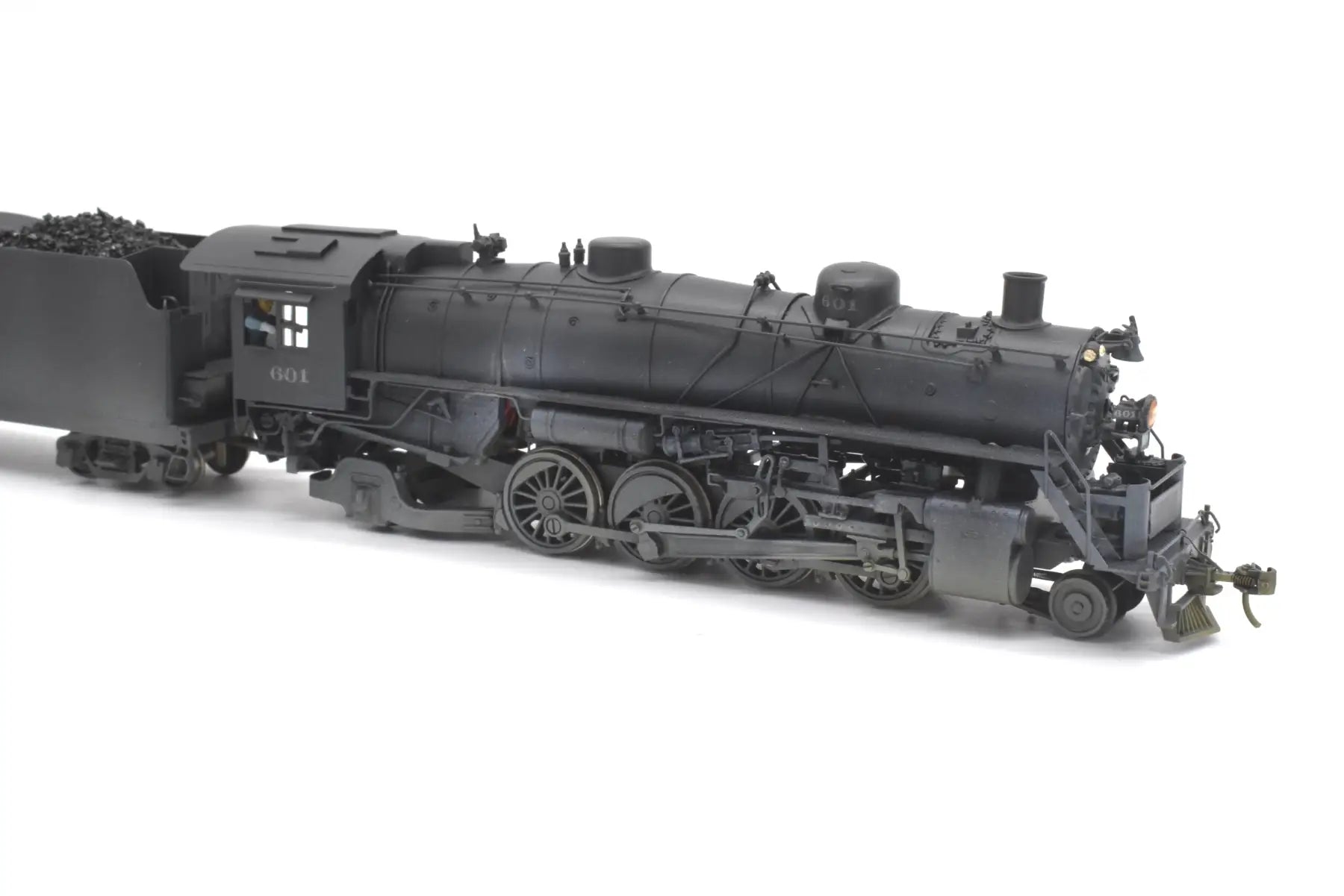 Ho Brass - Hallmark Models Midland Valley 2-8-2 #601 Nice Black Paint Steam