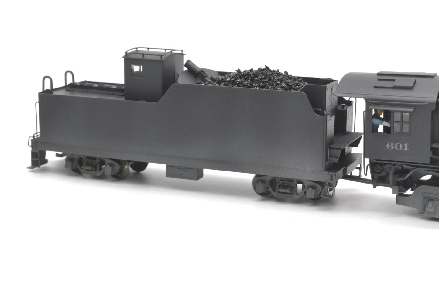 Ho Brass - Hallmark Models Midland Valley 2-8-2 #601 Nice Black Paint Steam