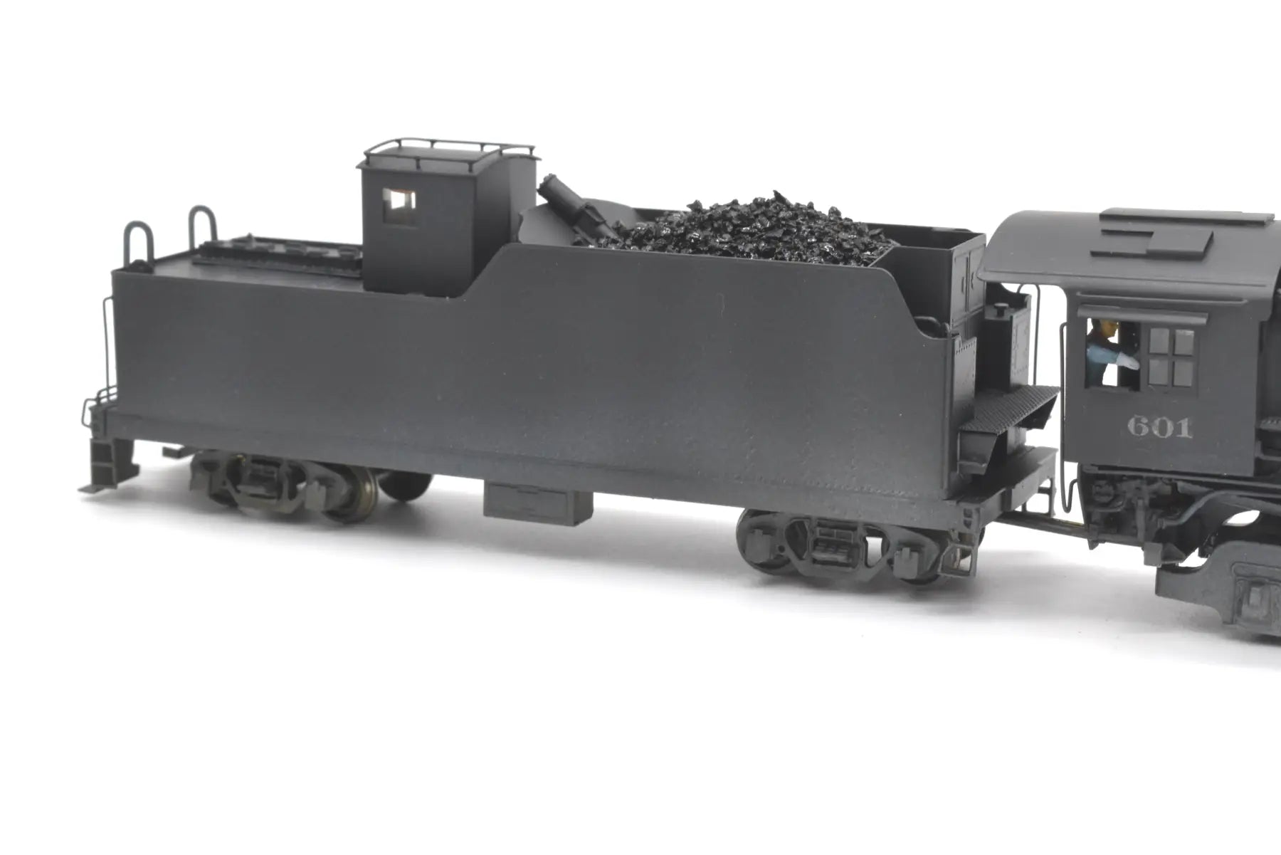 Ho Brass - Hallmark Models Midland Valley 2-8-2 #601 Nice Black Paint Steam