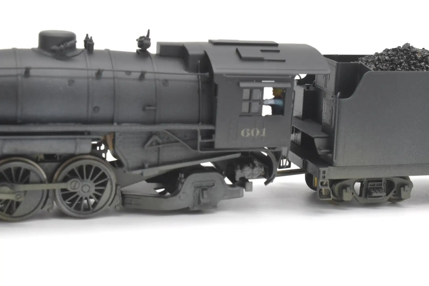 Ho Brass - Hallmark Models Midland Valley 2-8-2 #601 Nice Black Paint Steam