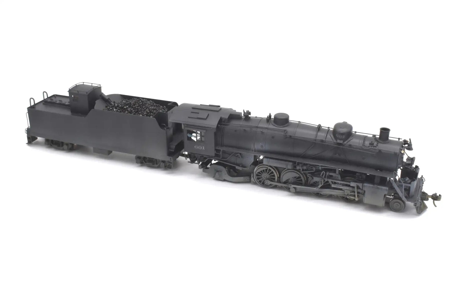 Ho Brass - Hallmark Models Midland Valley 2-8-2 #601 Nice Black Paint Steam
