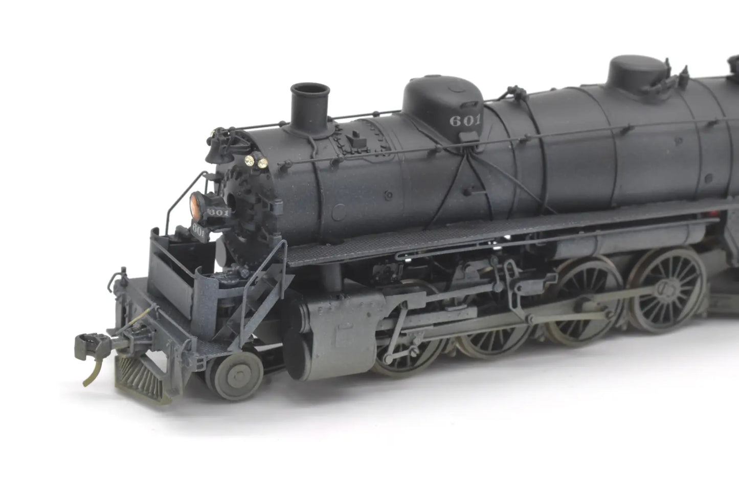 Ho Brass - Hallmark Models Midland Valley 2-8-2 #601 Nice Black Paint Steam