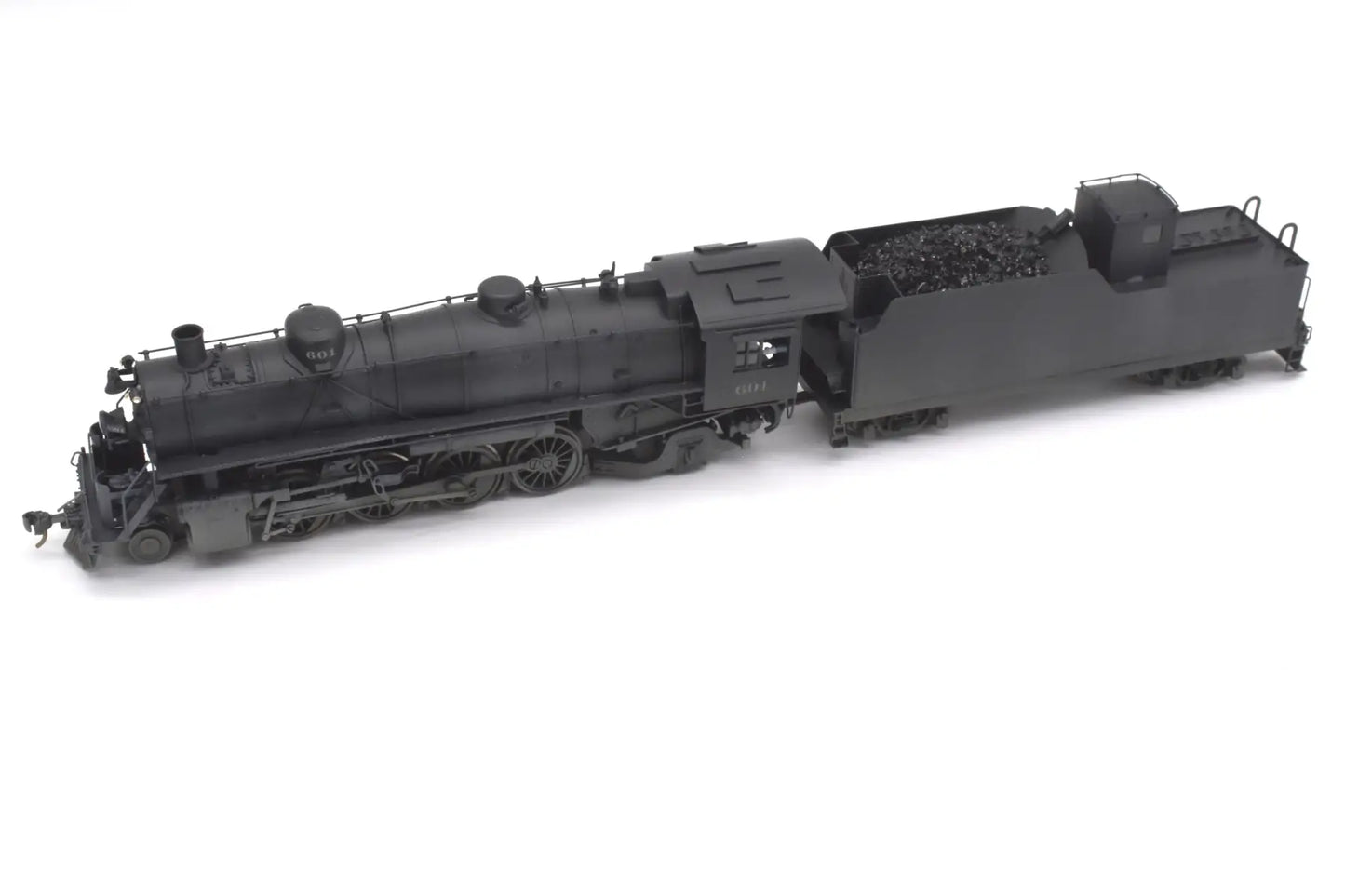Ho Brass - Hallmark Models Midland Valley 2-8-2 #601 Nice Black Paint Steam