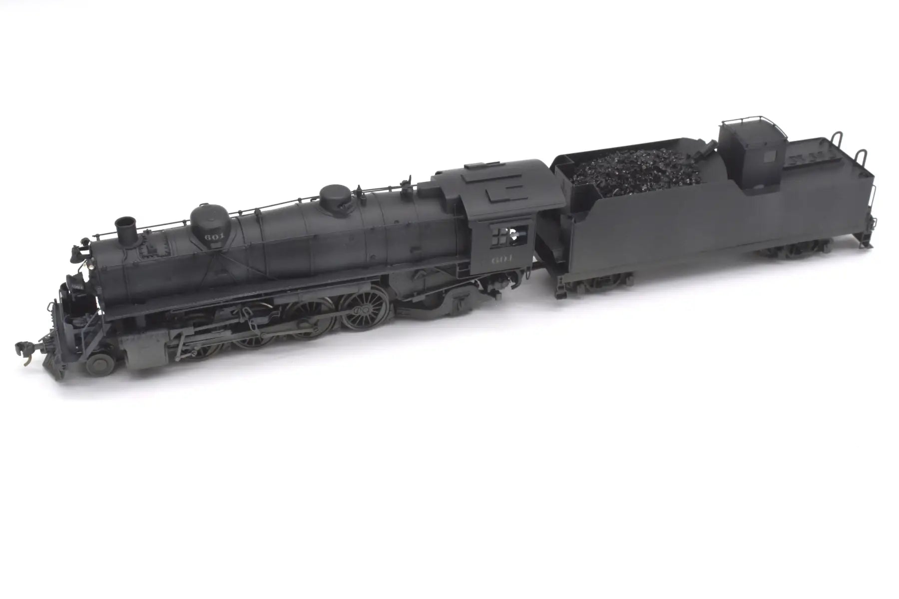 Ho Brass - Hallmark Models Midland Valley 2-8-2 #601 Nice Black Paint Steam
