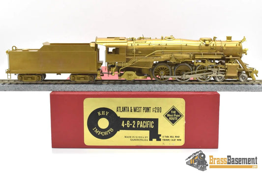 HO Brass - Key Imports A&WP Atlanta & West Point #290 4-6-2 - Rare Steam
