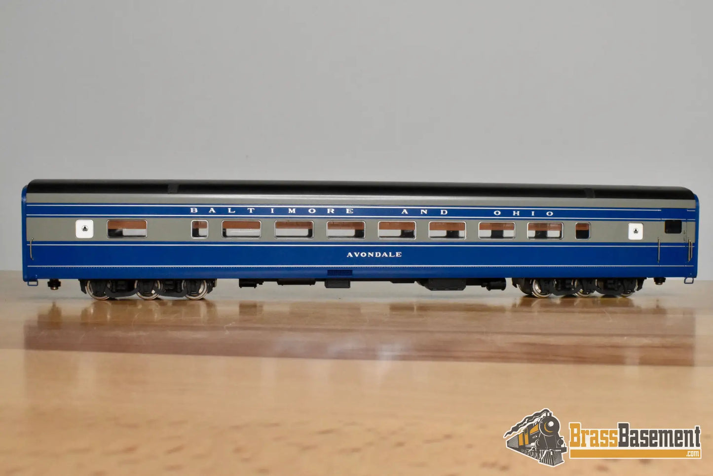 HO Brass - Key Imports Baltimore & Ohio B&O 5-Car Cincinnatian Set - Made in Japan - Wrong Blue - Steam