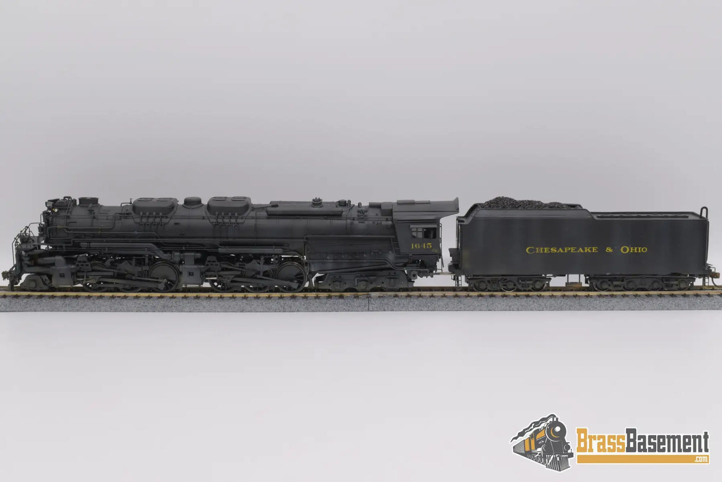 Ho Brass - Key Imports Chesapeake & Ohio C&O H - 8 2 - 6 - 6 - 6 #1645 Allegheny Nice Paint Steam
