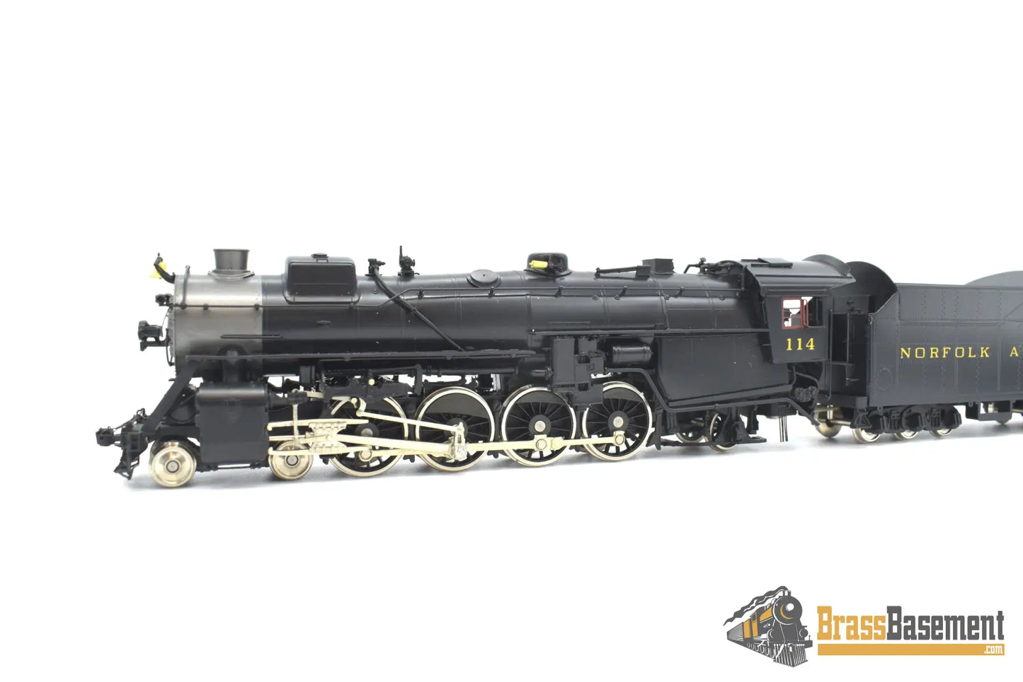 Ho Brass - Key Imports N&W Norfolk & Western K - 1 4 - 8 - 2 #114 W/ 16000G Tender Custom Series