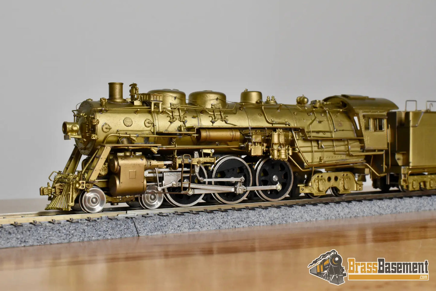 HO Brass Key Imports Santa Fe ATSF 4 6 4 #3450 Modernized Unpainted Steam