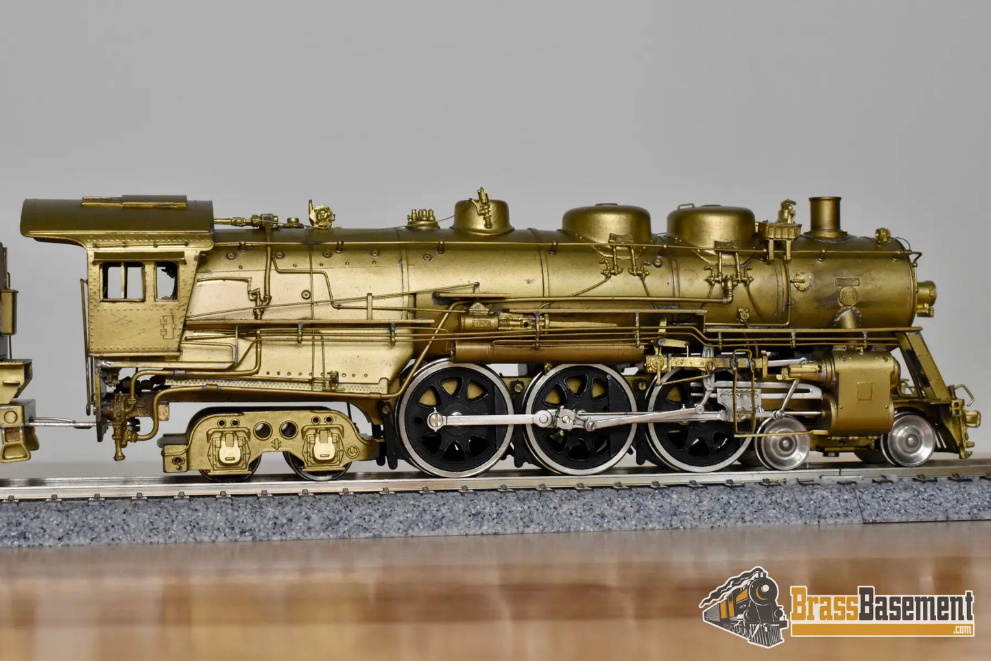 HO Brass Key Imports Santa Fe ATSF 4 6 4 #3450 Modernized Unpainted Steam