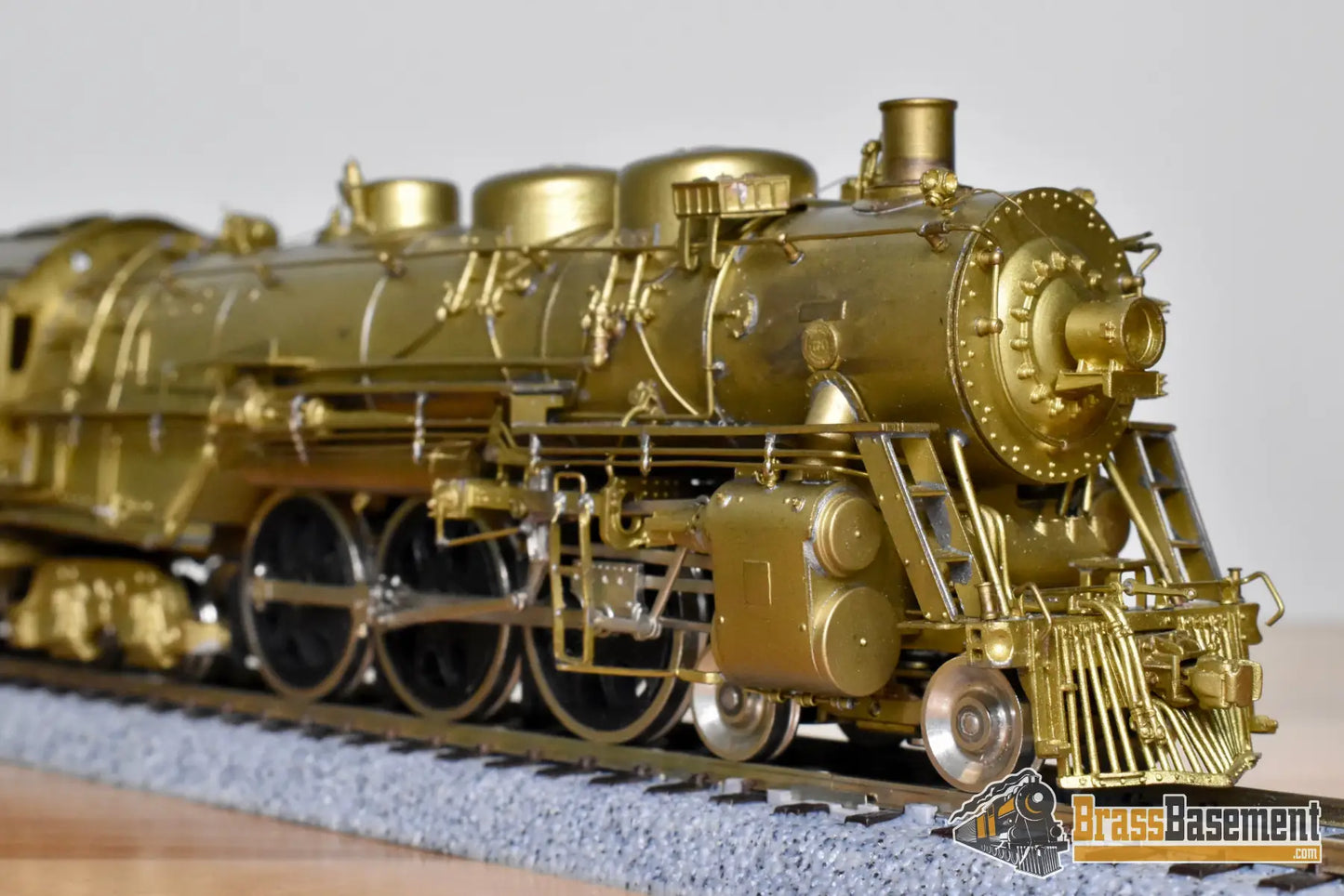 HO Brass Key Imports Santa Fe ATSF 4 6 4 #3450 Modernized Unpainted Steam