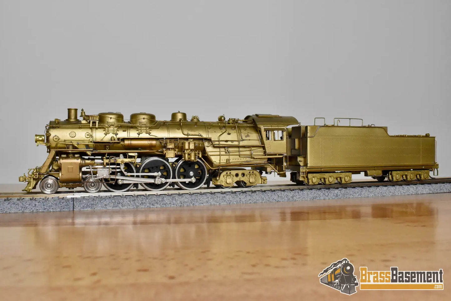 HO Brass Key Imports Santa Fe ATSF 4 6 4 #3450 Modernized Unpainted Steam