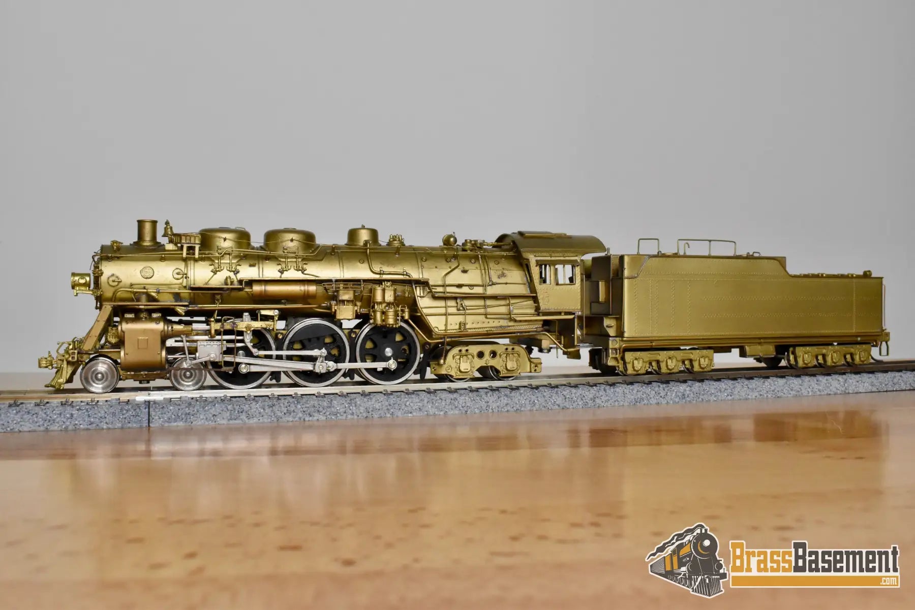HO Brass Key Imports Santa Fe ATSF 4 6 4 #3450 Modernized Unpainted Steam