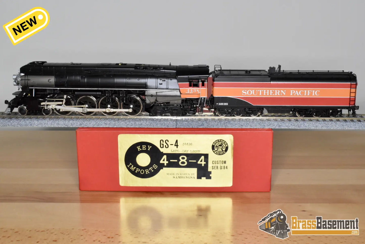 HO Brass Key Imports SP Southern Pacific Partial Daylight GS 4 4 8 4 #4438 CS 84 FP Steam