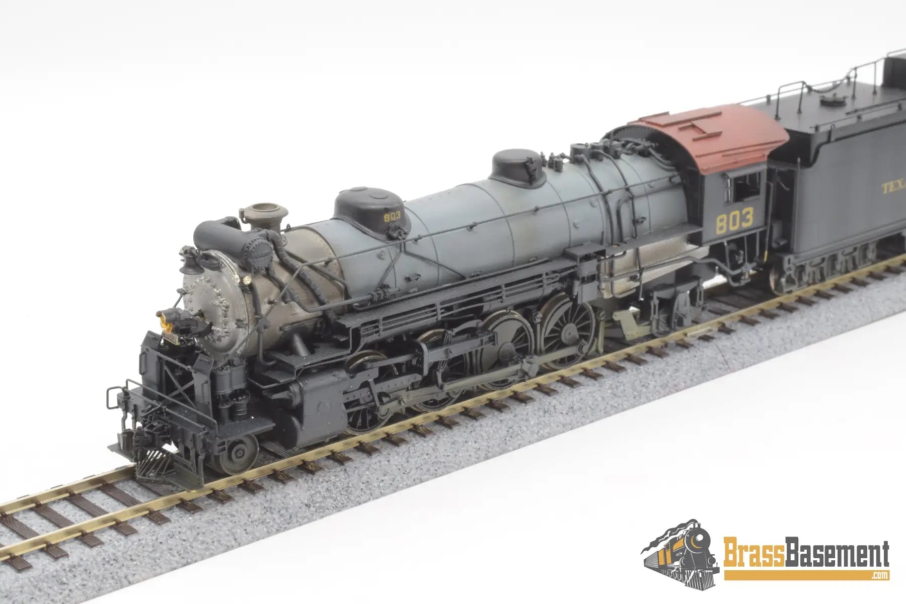 Ho Brass - Key Imports Texas & Pacific 2 - 8 - 2 H - 2R Custom Painted Steam