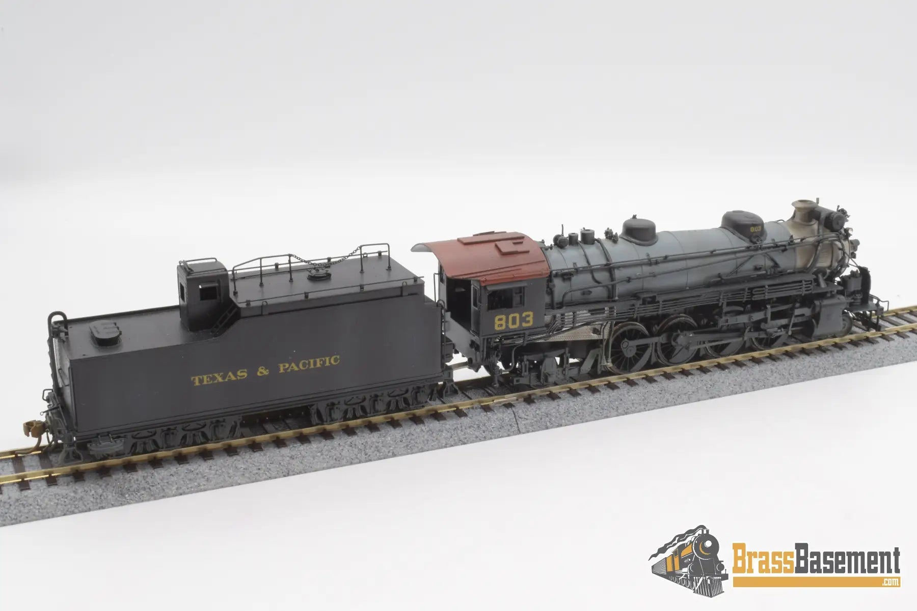 Ho Brass - Key Imports Texas & Pacific 2 - 8 - 2 H - 2R Custom Painted Steam