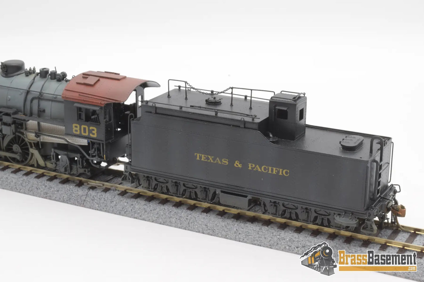 Ho Brass - Key Imports Texas & Pacific 2 - 8 - 2 H - 2R Custom Painted Steam