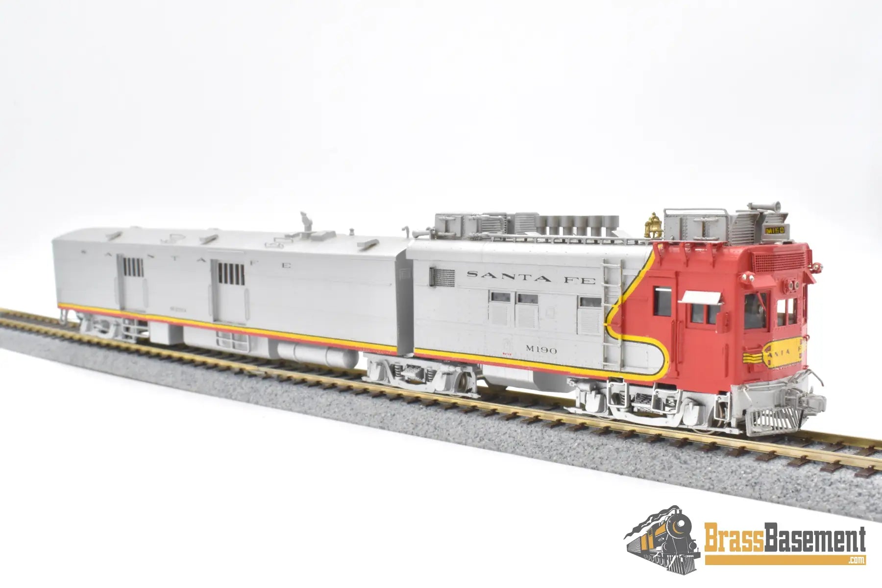 Ho Brass - Key Santa Fe M - 190 Articulated Motor - Car Doodlebug Fm Korea Factory Painted Passenger