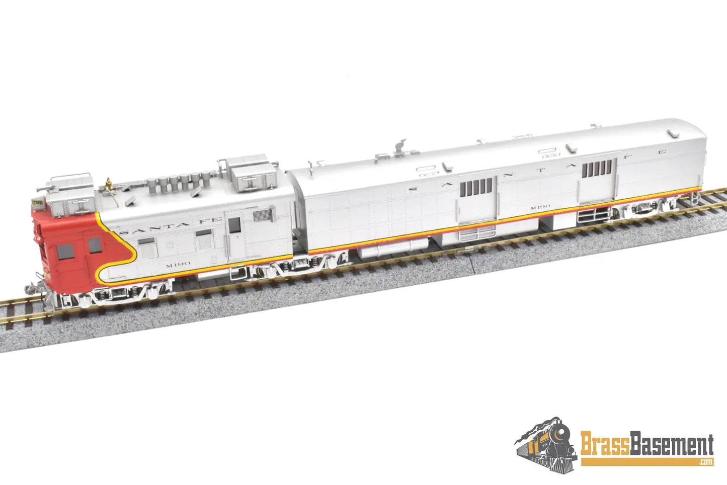 Ho Brass - Key Santa Fe M - 190 Articulated Motor - Car Doodlebug Fm Korea Factory Painted Passenger
