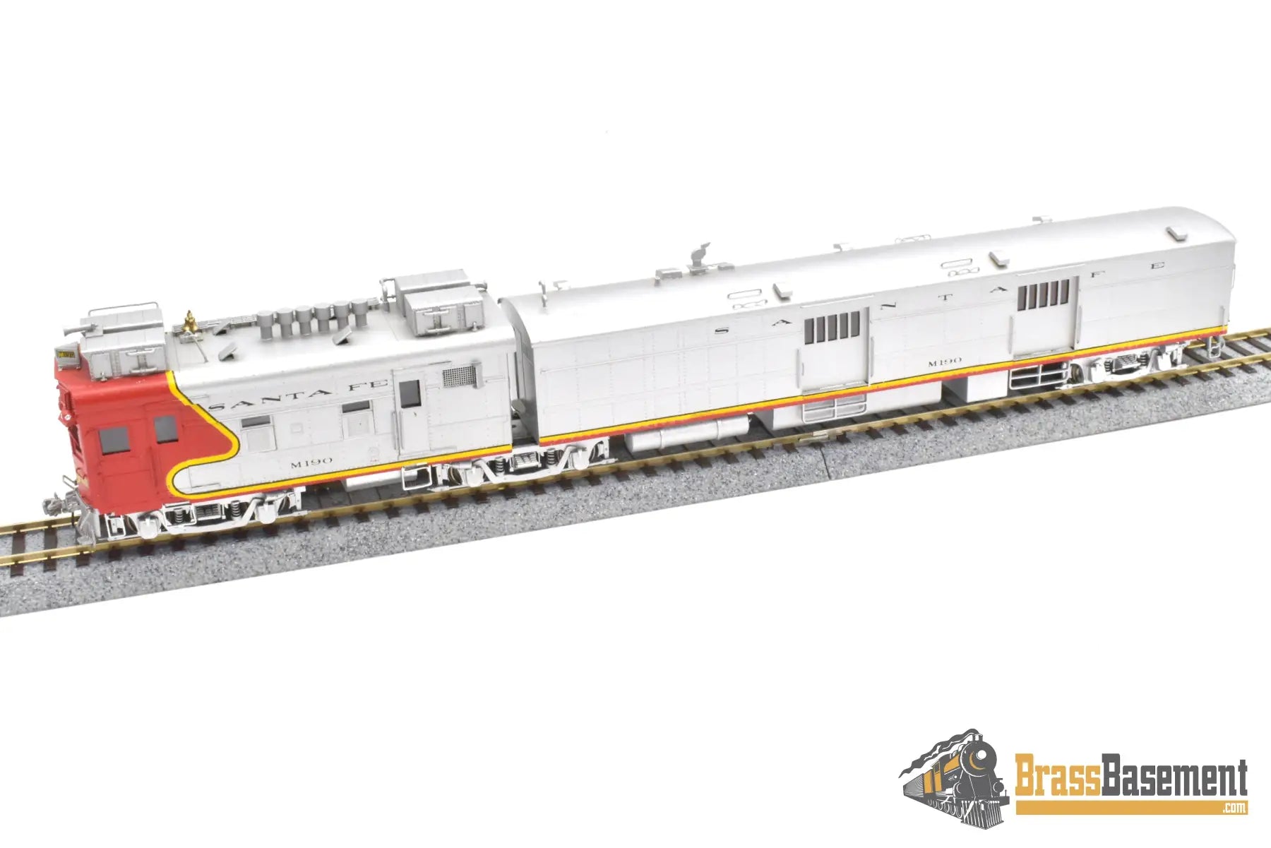 Ho Brass - Key Santa Fe M - 190 Articulated Motor - Car Doodlebug Fm Korea Factory Painted Passenger