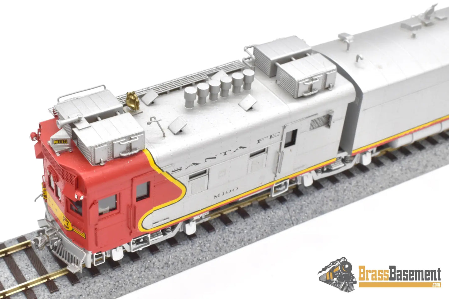 Ho Brass - Key Santa Fe M - 190 Articulated Motor - Car Doodlebug Fm Korea Factory Painted Passenger