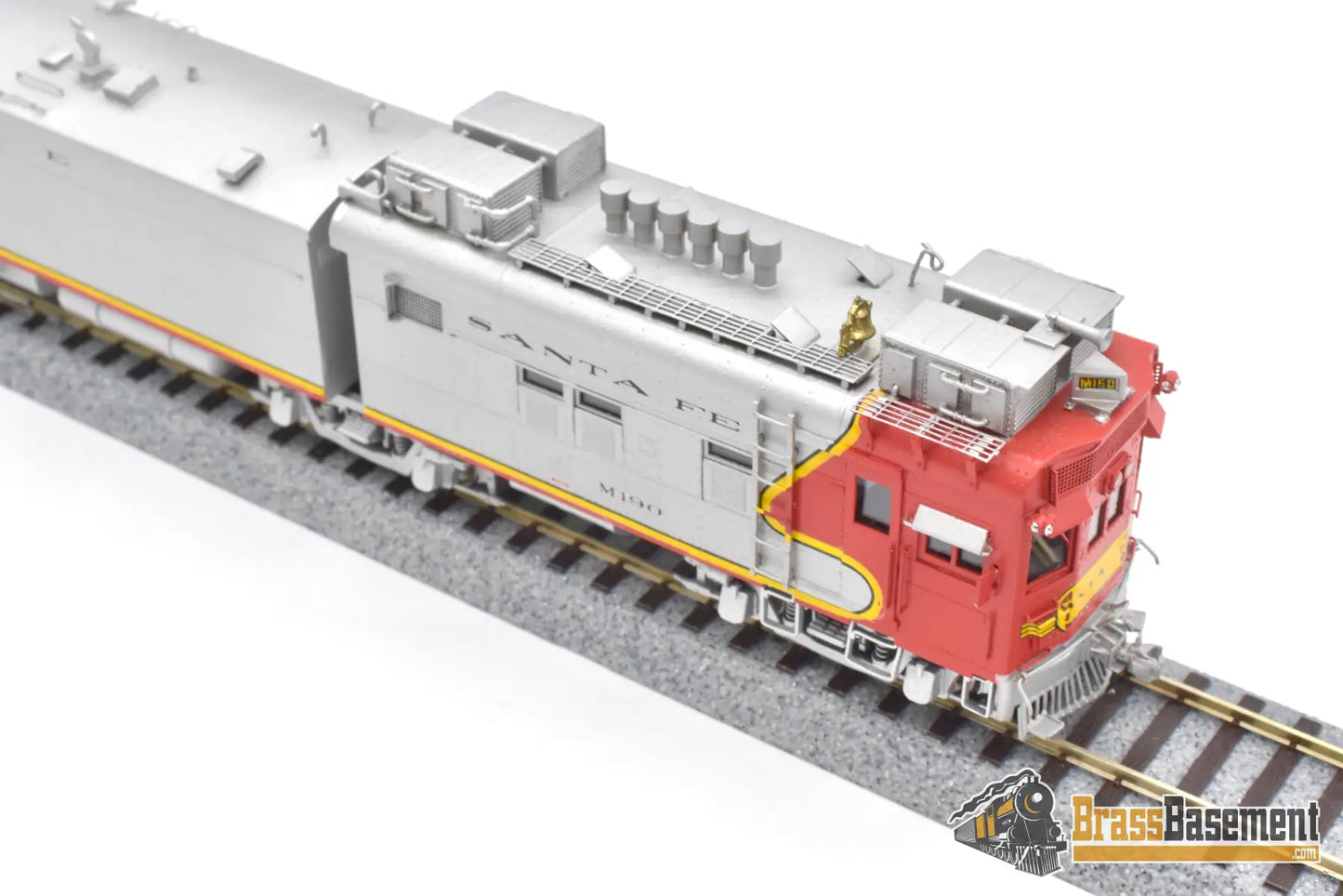 Ho Brass - Key Santa Fe M - 190 Articulated Motor - Car Doodlebug Fm Korea Factory Painted Passenger