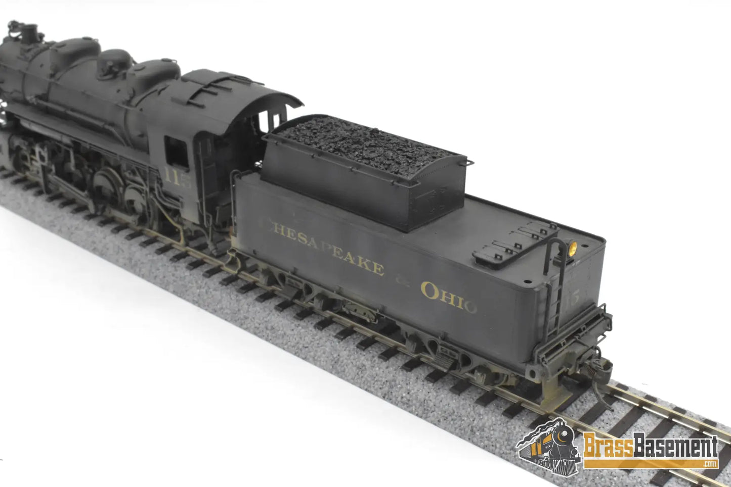 HO Brass - Lambert Chesapeake & Ohio C&O 0-8-0 #115 C/P Weathered - PLATINUM Series Steam
