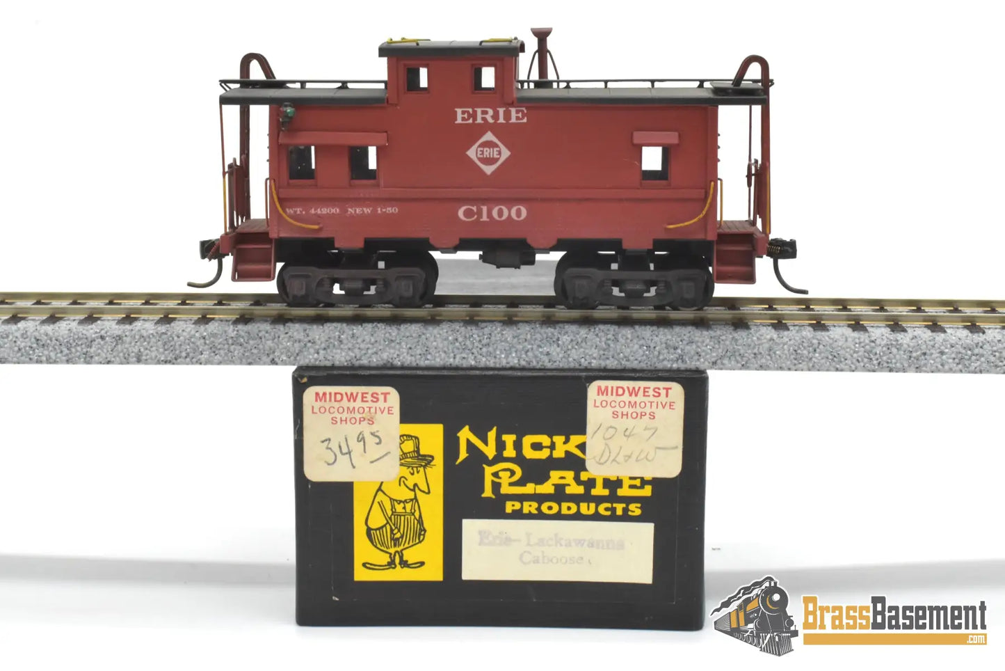 HO Brass - Nickel Plate Products NPP Erie Caboose #C-100 - Custom Paint Caboose
