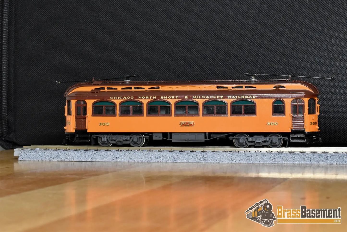 HO Brass MTS CNS&M North Shore Line ’Jewett’ Coach #300 Factory Painted Interurban
