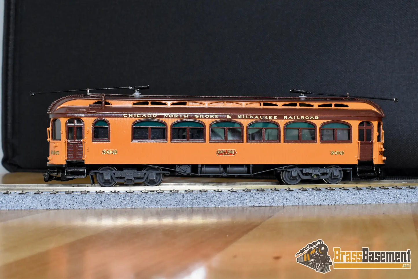 HO Brass MTS CNS&M North Shore Line ’Jewett’ Coach #300 Factory Painted Interurban