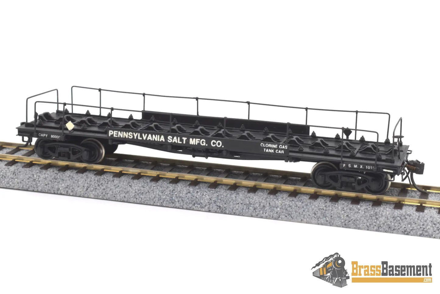 Ho Brass - Mts Imports Acf Chlorine Tank Car Penn. Salt Mfg. Co. Custom Paint Freight