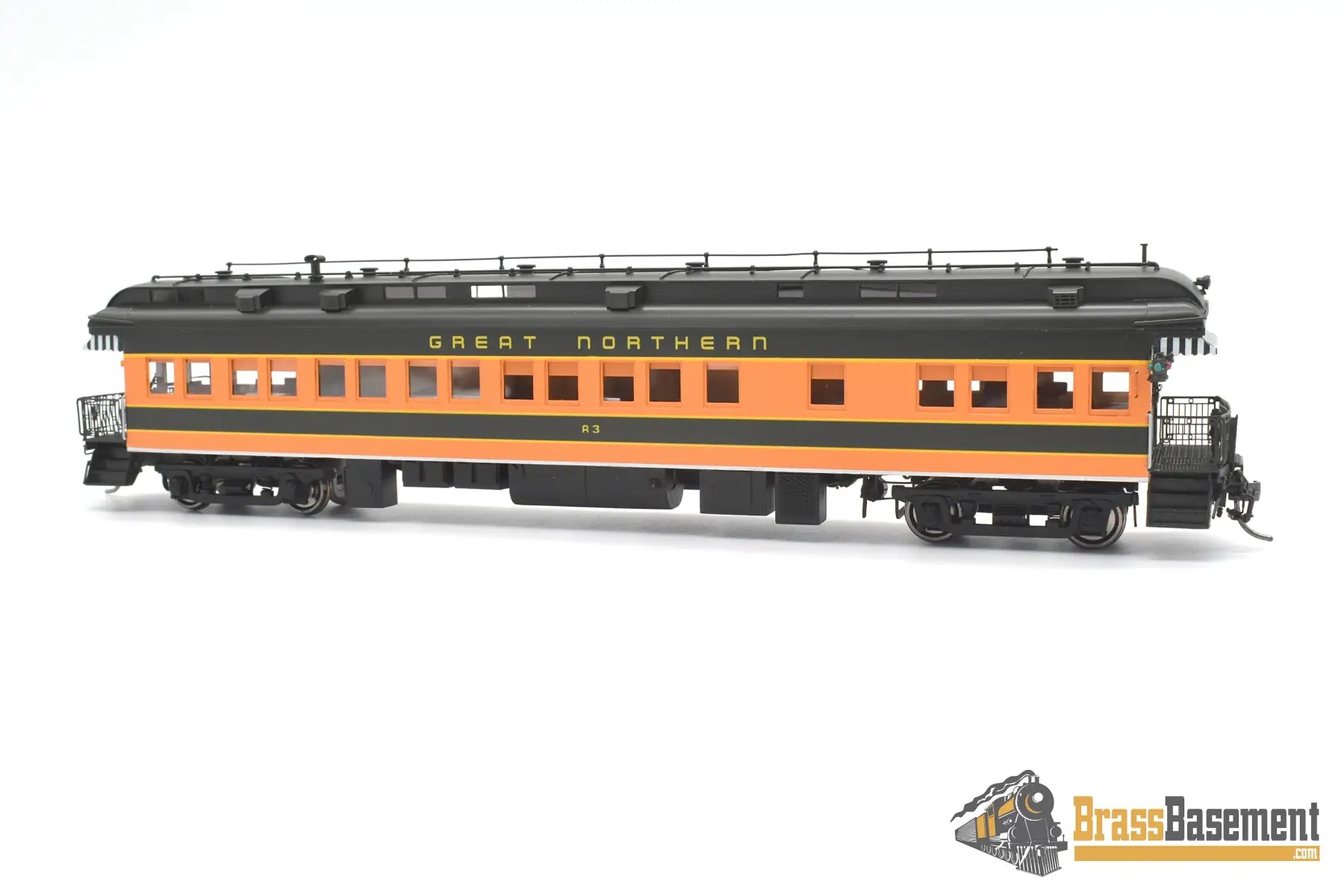 Ho Brass - Nbl Gn Business Car #A3 (2Nd) 1950 - 1965 Era Version 4A Fp Green / Orange Empire