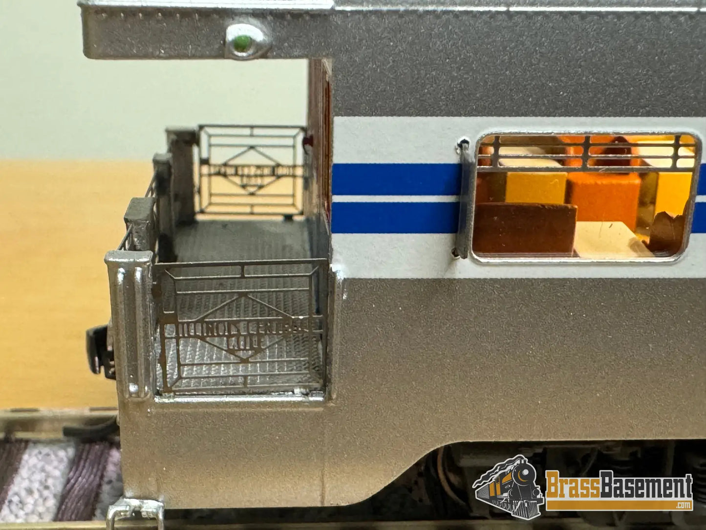 HO Brass - NBL Illinois Central Gulf ICG Business car #1 Version 6c FP Amtrak Paint - NEW Passenger