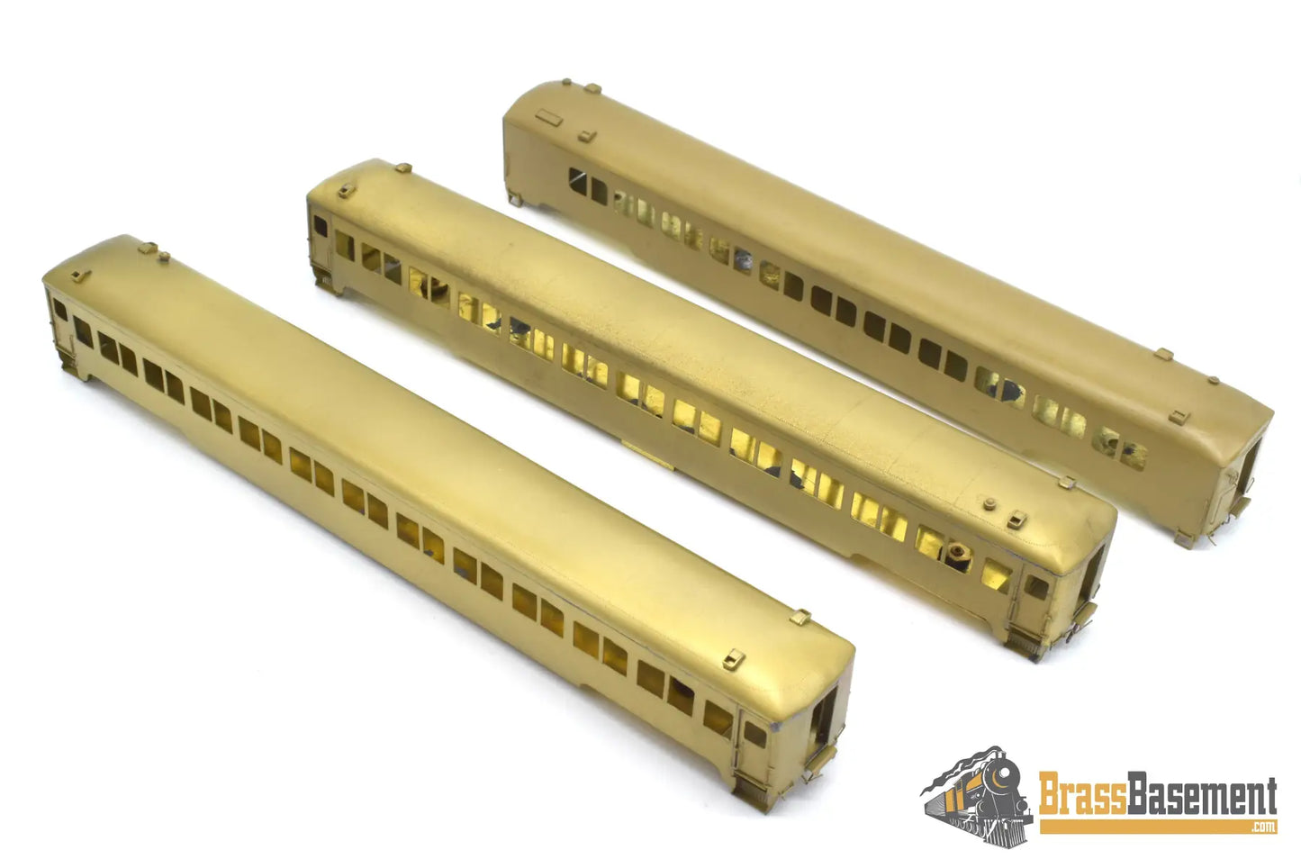 Ho Brass - Nj Custom Ps - 730 - S New Haven ‘American Flyer’ Osgood Bradley 3 Car Set Passenger